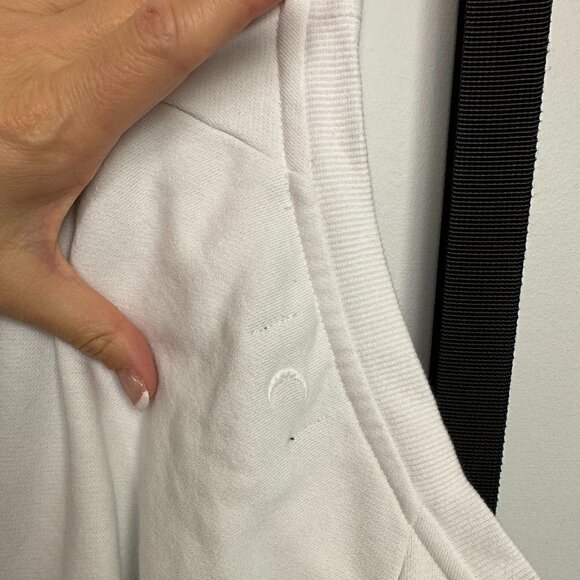 EUC - Zyia Active White Crew Neck Sweatshirt with logo - Size L - Picture 6 of 6